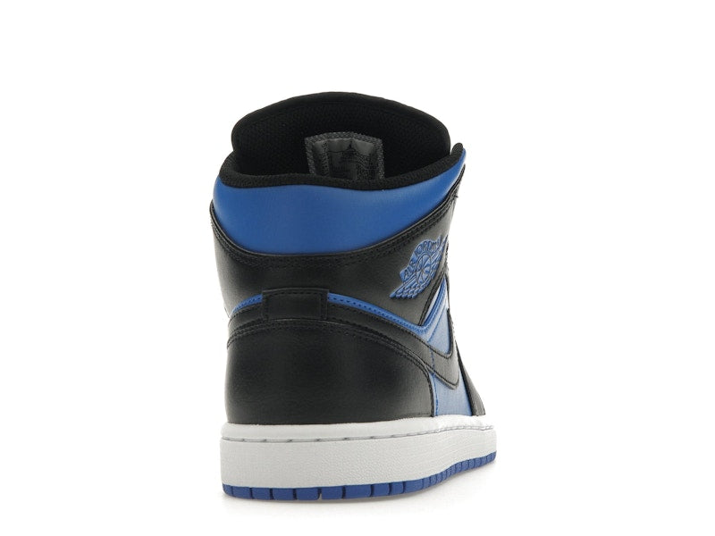 Air Jordan 1 Mid Black Royal Metallic - Black/Black/White/Royal Blue - DQ8426-042 - 28