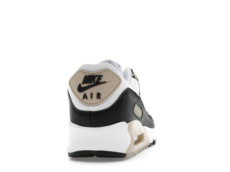 Nike Air Max 90 Leopard Sanddrift Black (Women's) - White/Sanddrift/Hemp/Black - IF1619-100 - 28