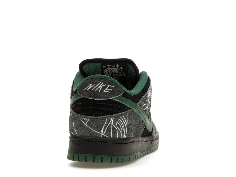 Nike SB Dunk Low There Skateboards - Black/Gorge Green-Summit White - HF7743-001 - 28