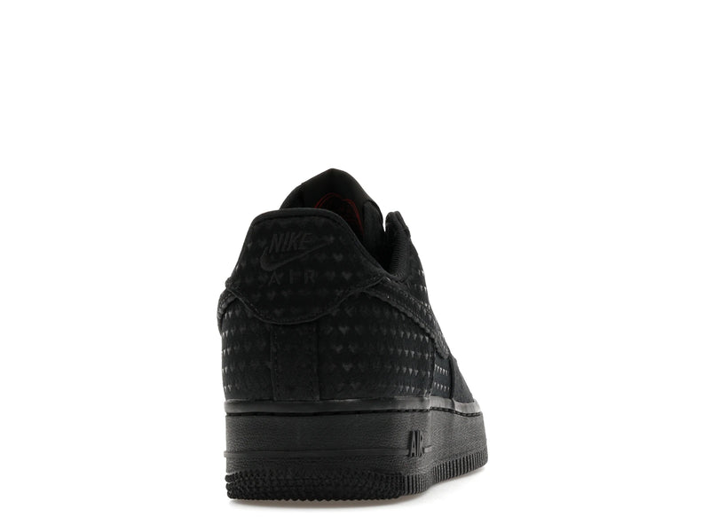 Nike Air Force 1 Low Valentines Day Triple Black (2026) - Black/Black/University Red - IQ9965-001 - 28