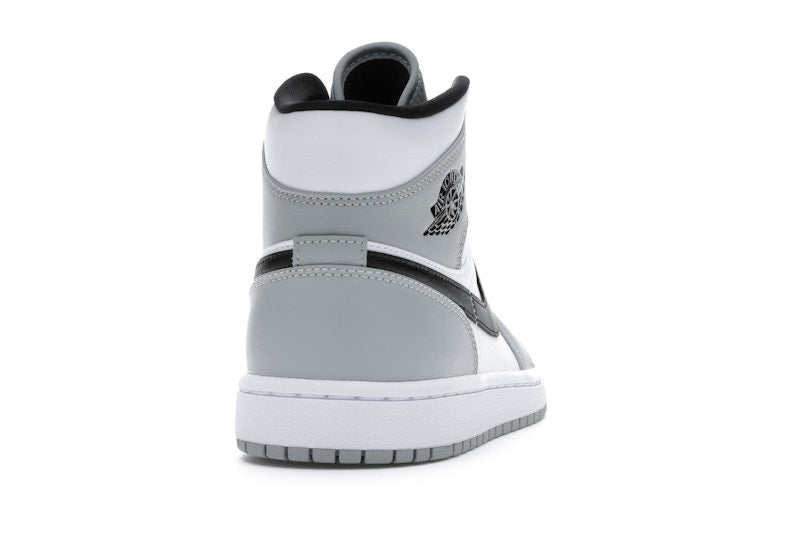 Air Jordan 1 Mid Light Smoke Grey - Light Smoke Grey/Black-White - 554724-092 - 28