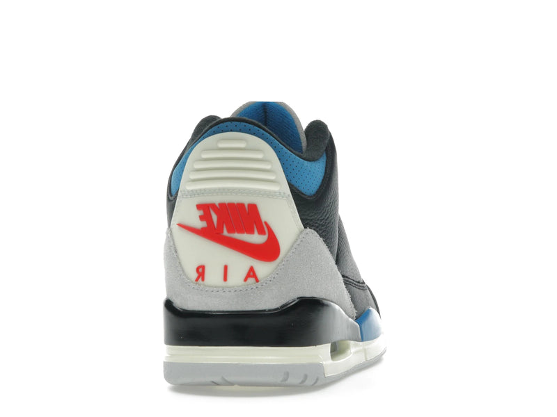 Air Jordan 3 Retro OG Rare Air - Black/Chile Red/Neutral Grey/Military Blue/Coconut Milk - IB8967-004 - 28