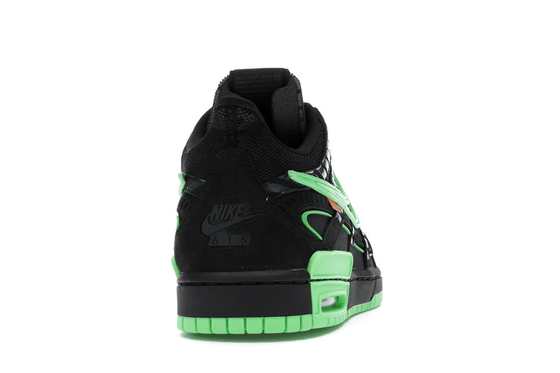 Nike Air Rubber Dunk Off White Green Strike - Black/White-Green Strike - CU6015-001 - 28
