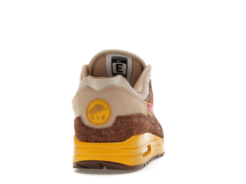 Nike Air Max 1 Swoosh Low Poly Big Head Origins - Light Chocolate/Hemp/Sand Drift/University Red - HV5776-200 - 28