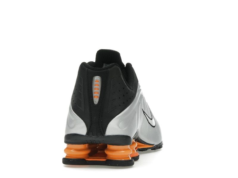 Nike Shox R4 Bright Mandarin - Black/Vast Grey/Bright Mandarin/Metallic Silver - HQ1988-003 - 28