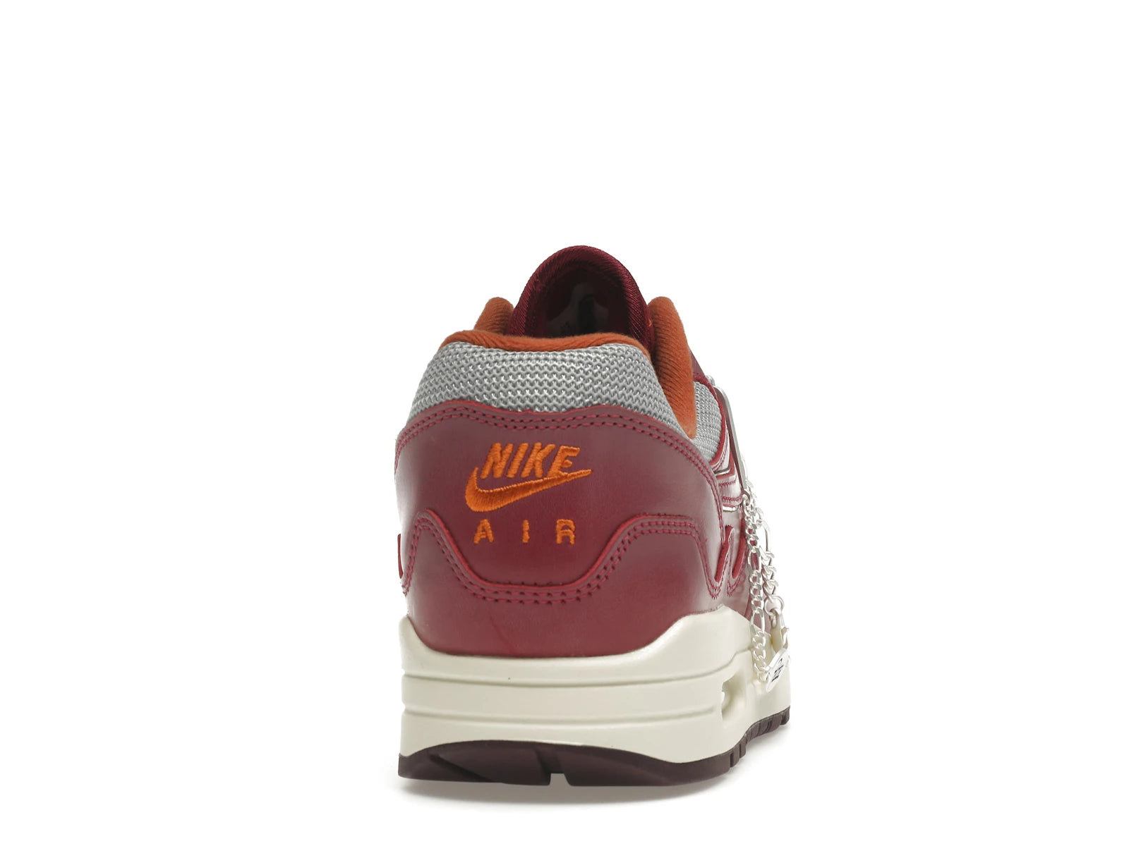 Nike Air Max 1 Patta Waves Rush Maroon With Bracelet - Metallic Silver/Rush Maroon - DO9549-001 - 28