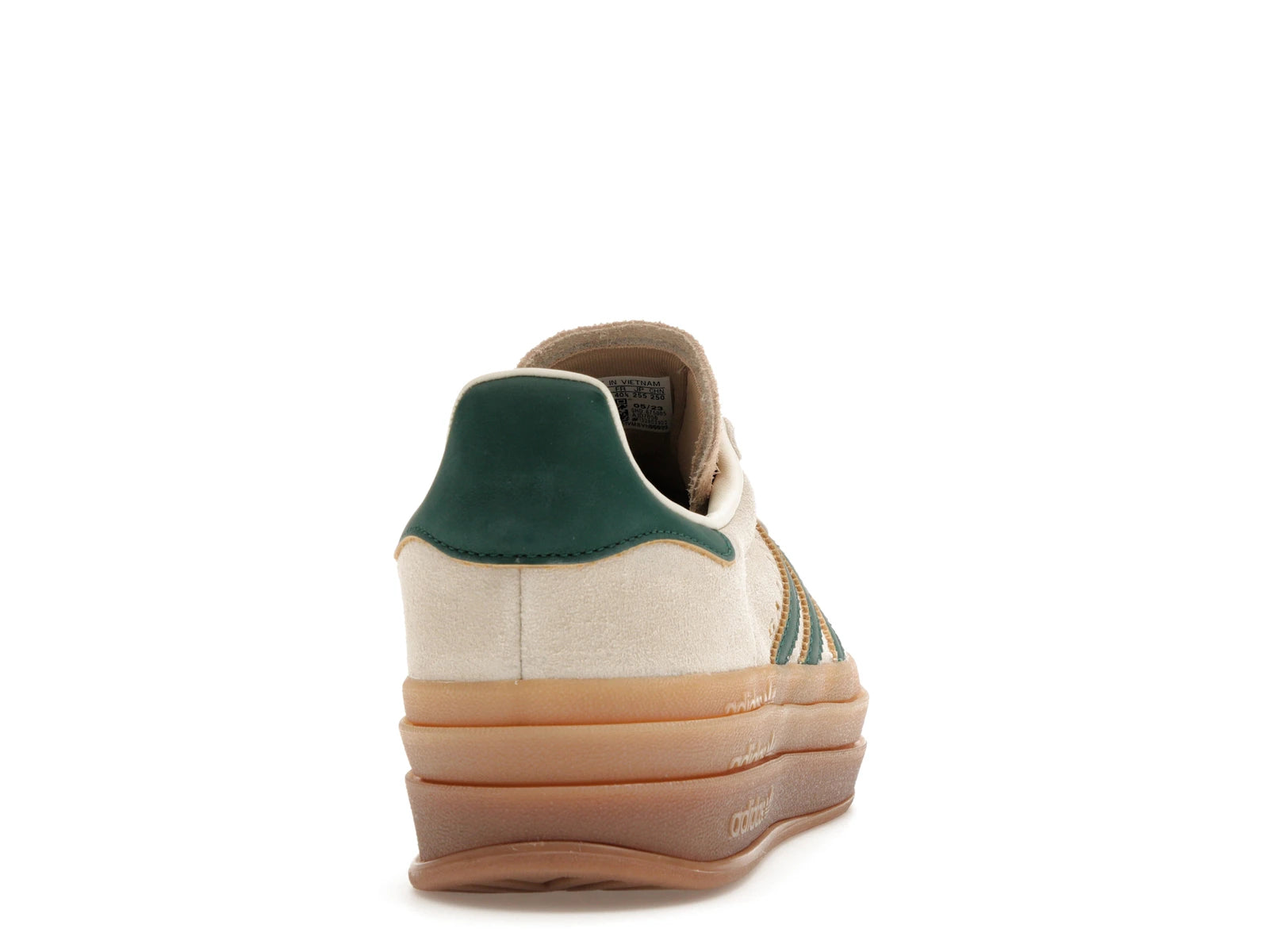 Adidas Gazelle Bold Magic Beige Collegiate Green - Cream White/Collegiate Green/Magic Beige - ID7056 - 28