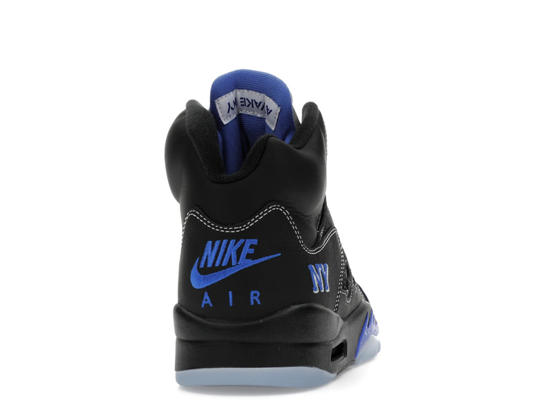Air Jordan 5 Retro Awake Ny Black - Black/Racer Blue-Metallic Silver-White-Clear - DV4982-004 - 28