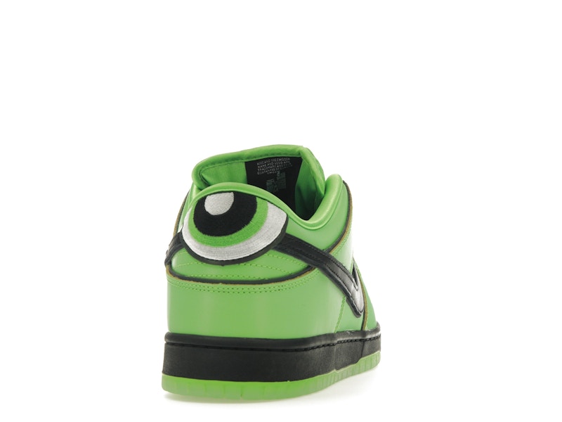 Nike SB Dunk Low The Powerpuff Girls Buttercup - Mean Green/Black/Lotus Pink - FZ8319-300 - 28