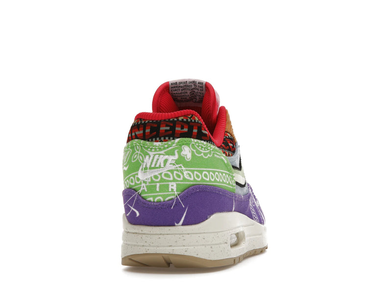 Nike Air Max 1 SP Concepts Denim Paisley - Wild Violet/Multi-Color-Sail - (Special Box) DN1803-500 - 28