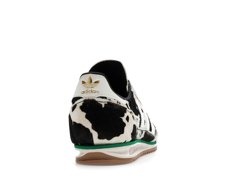 adidas SL 72 OG Cow Print Black White (Women's) - Core Black/Off White/Court Green - JR1639 - 28