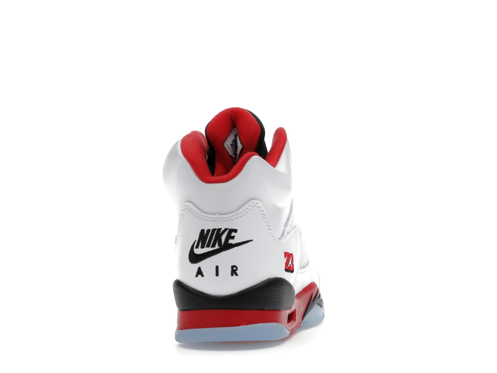 Air Jordan 5 Retro Fire Red Black Tongue (2025) (GS) - White/Fire Red/Black - HQ7980-101 - 28