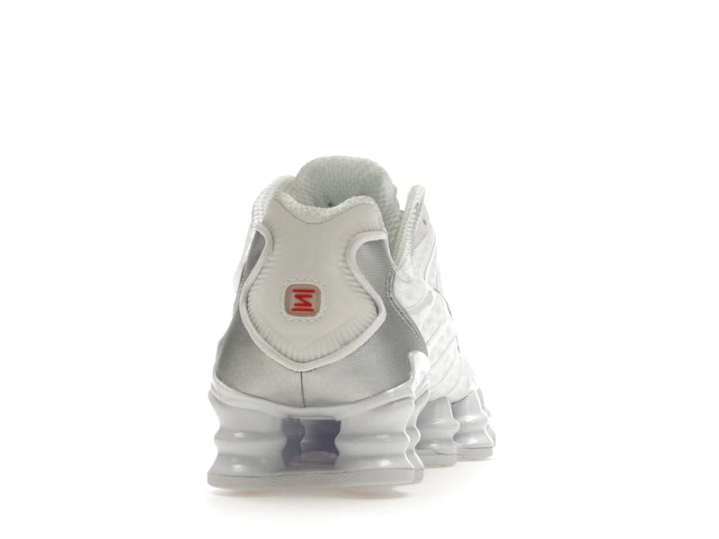 Nike Shox Tl White Metallic Silver (W) - White/Metallic Silver-Max Orange-White - AR3566-100 - 28