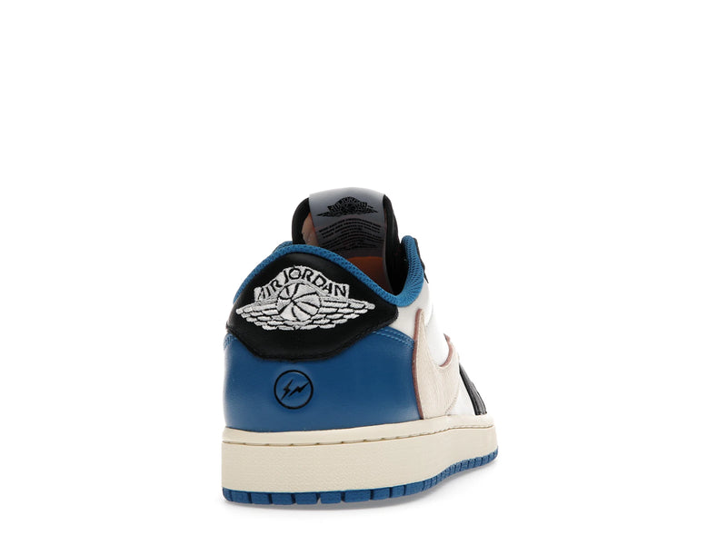 Air Jordan 1 Low Fragment Design X Travis Scott - White/Black-Royal-Sail - DM7866-140 - 28
