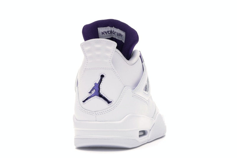 Air Jordan 4 Retro White Court Purple - White/Metallic Silver-Court Purple - CT8527-115 - 28