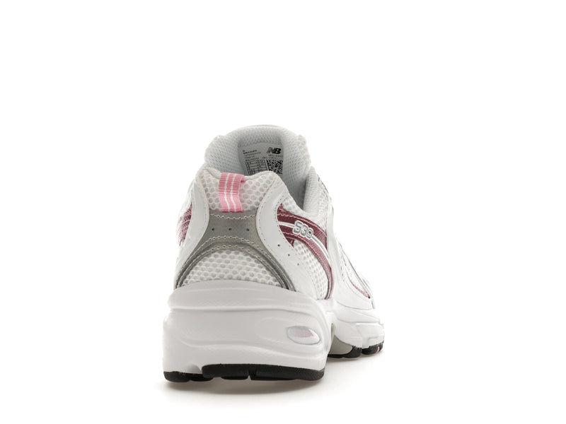New Balance 530 White Pink Sugar - White/Pink Sugar/Silver Metallic - MR530PK - 28