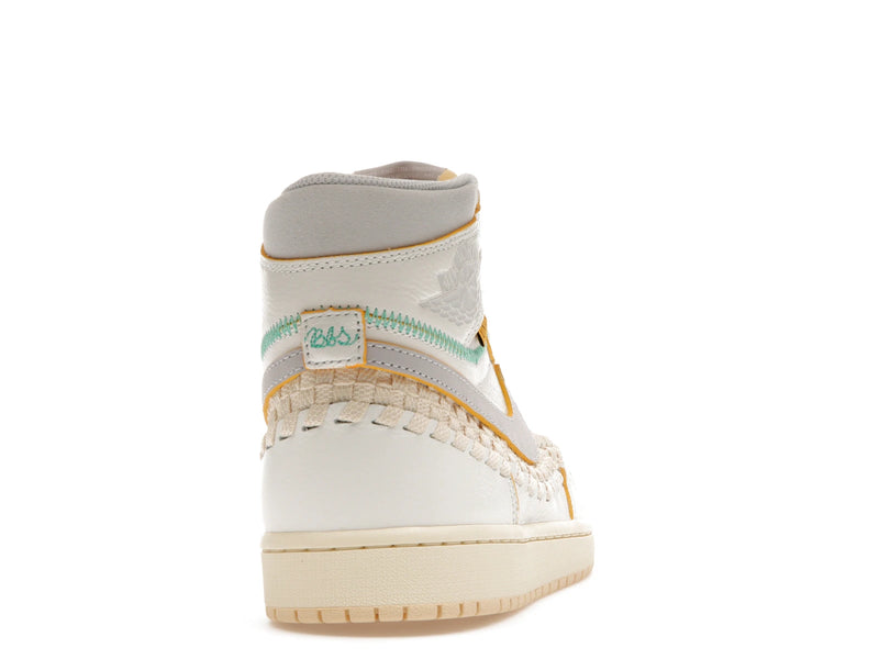 Air Jordan 1 Retro High OG SP Union Bephies Beauty Supply Woven Sail - Sail/Wolf Grey-Muslin-Pale Vanilla-Kinetic Green-University Gold - FD2565-100 - 28