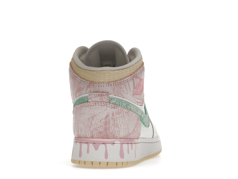 Air Jordan 1 Mid Paint Drip (GS) - weergave 28