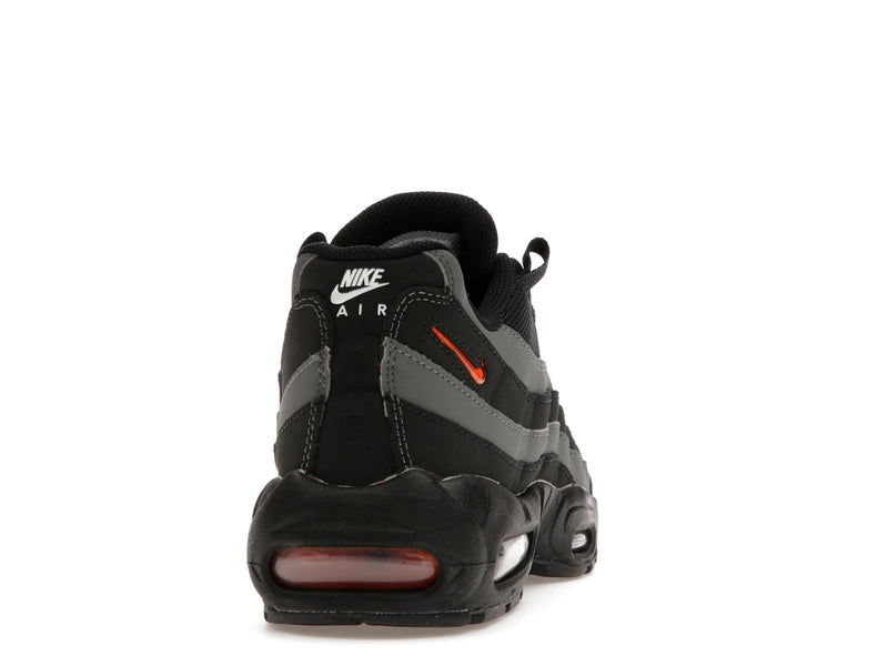Nike Air Max 95 Black Grey Safety Orange - Black/Grey/Safety Orange - DX2657-001 - 28