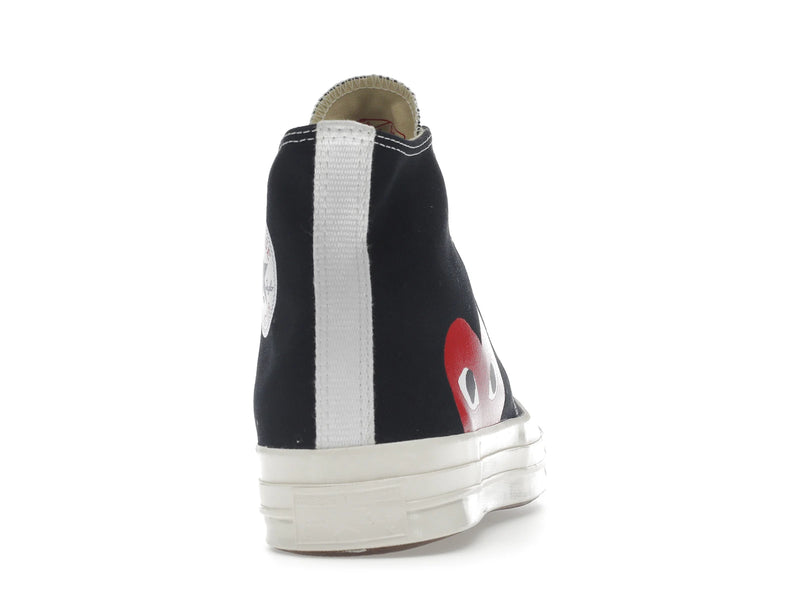 Converse Chuck Taylor All Star 70s Hi Comme Des Garcons Play Black - Black/White/High Risk Red - 150204C/A08791C - 28