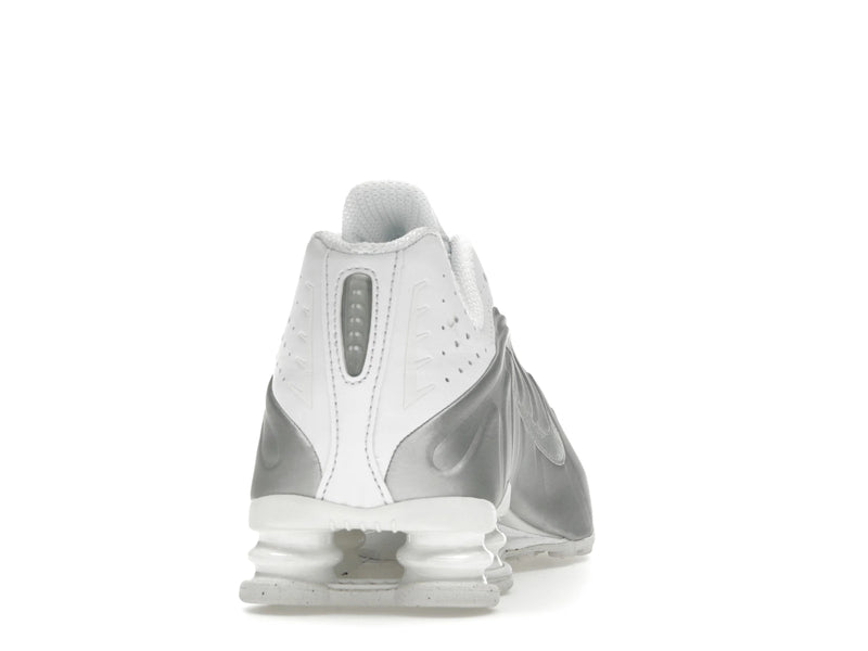 Nike Shox R4 White Bright Crimson Metallic Silver - White/White/Bright Crimson/Metallic Silver - HQ1988-101 - 28