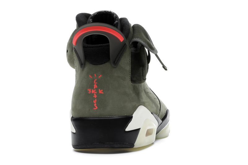 Air Jordan 6 Retro Travis Scott - Medium Olive/Black-Sail-University Red - CN1084-200 - 28