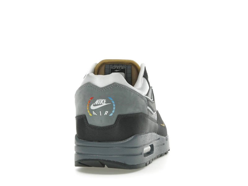 Nike Air Max 1 Swoosh Low Poly Big Head Mode - Dark Smoke Grey/White/Metallic Gold - IB9898-001 - 28