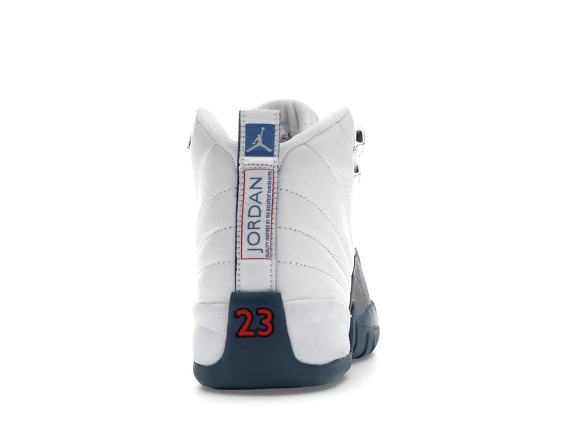 Air Jordan 12 Retro French Blue (2025) (GS) - White/French Blue/Metallic Silver/Varsity Red - 153265-114 - 28