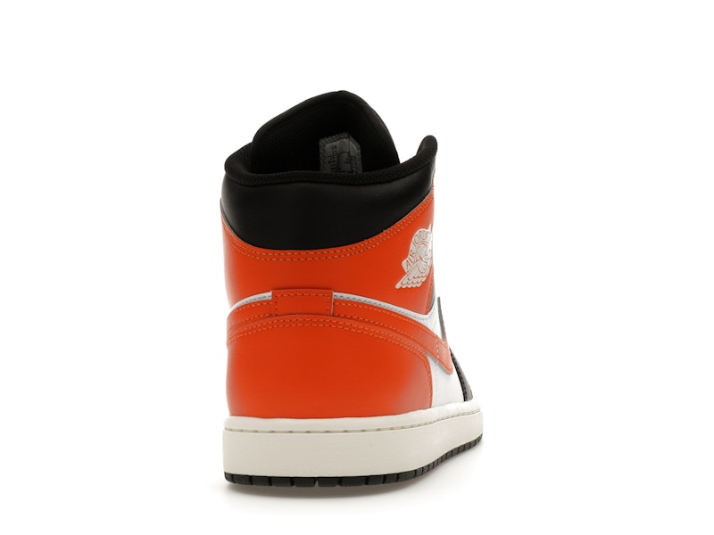 Air Jordan 1 Mid Black Toe Starfish - Starfish/White/Sail/Black - DQ8426-801 - 28