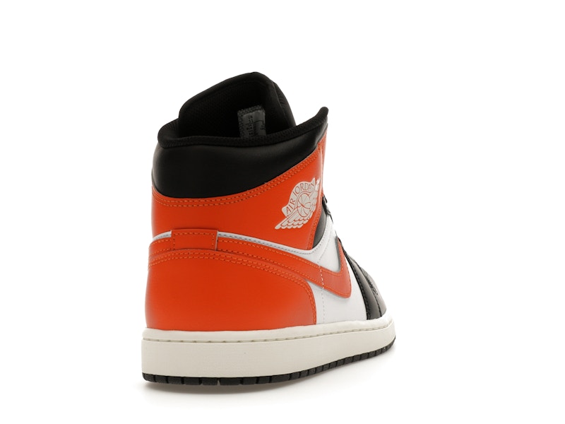 Air Jordan 1 Mid Black Toe Starfish - Starfish/White/Sail/Black - DQ8426-801 - 29
