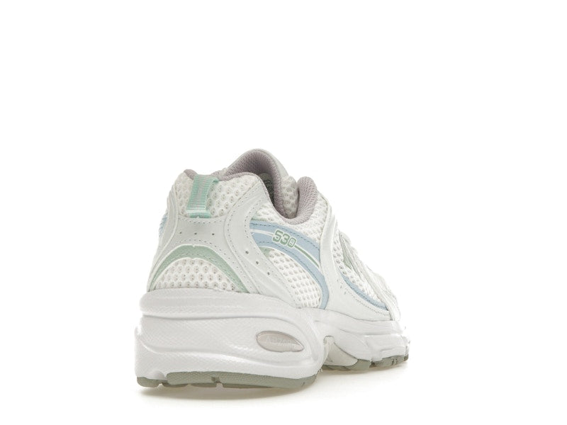 New Balance 530 White Light Chrome Blue Clay Ash - White/Light Chrome Blue/Clay Ash - MR530PC - 29