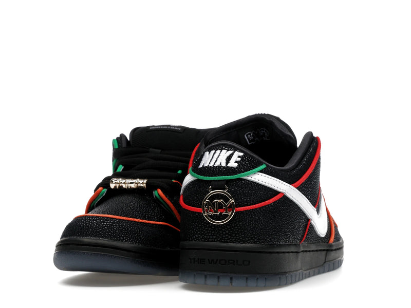 Nike SB Dunk Low Bronx Girls Skate - Black/White/Challenge Red/Total Orange/Lucky Green/Smoke Grey - HV1664-001 - 29