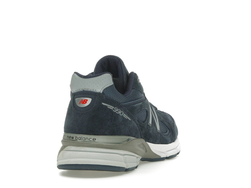 New Balance 990v4 MiUSA Navy - Navy/Silver - U990NV4 - 29