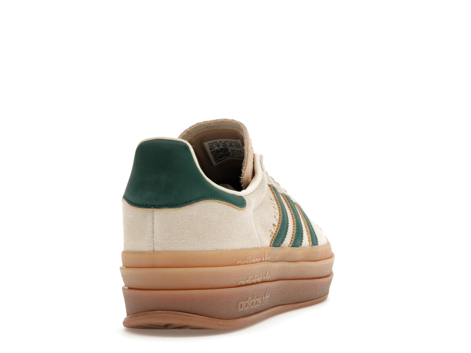 Adidas Gazelle Bold Magic Beige Collegiate Green - Cream White/Collegiate Green/Magic Beige - ID7056 - 29