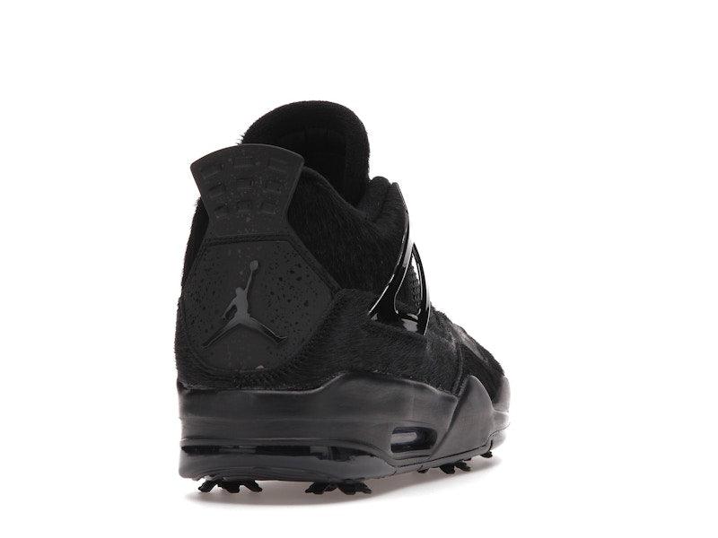 Air Jordan 4 Retro Golf Black Cat Pony Hair - Black/Cement Grey - CU9981-001 - 29