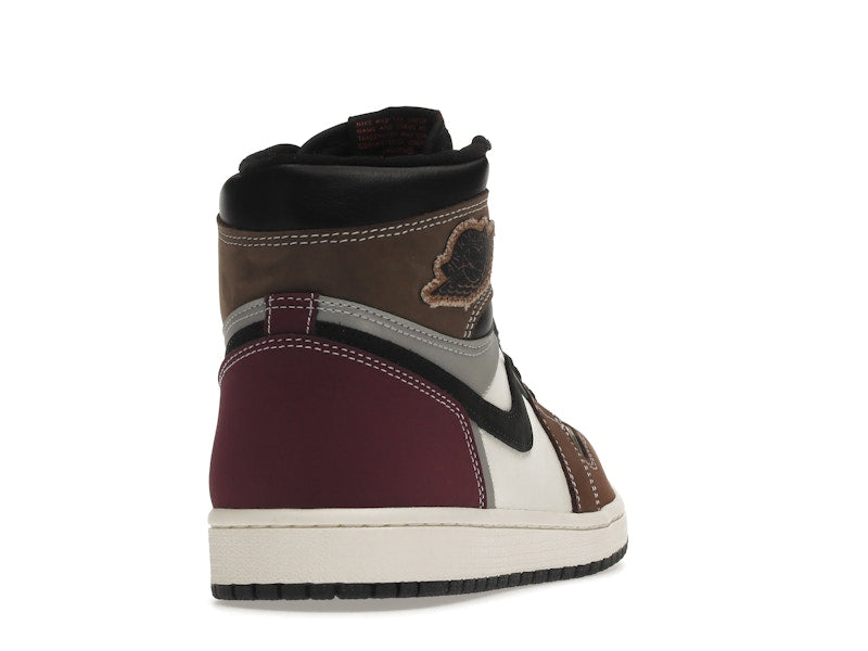 Air Jordan 1 Retro High OG Hand Crafted - Black/Archaeo Brown-Dark Chocolate - DH3097-001 - 29