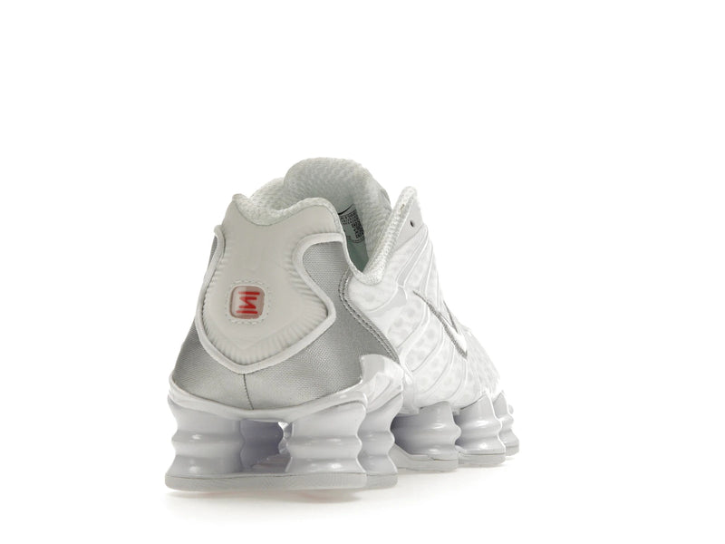 Nike Shox Tl White Metallic Silver (W) - White/Metallic Silver-Max Orange-White - AR3566-100 - 29
