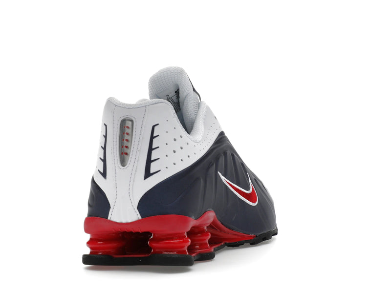 Nike Shox R4 Usa (2025) - Midnight Navy/White/Metallic Silver/Gym Red - HQ1988-400 - 29