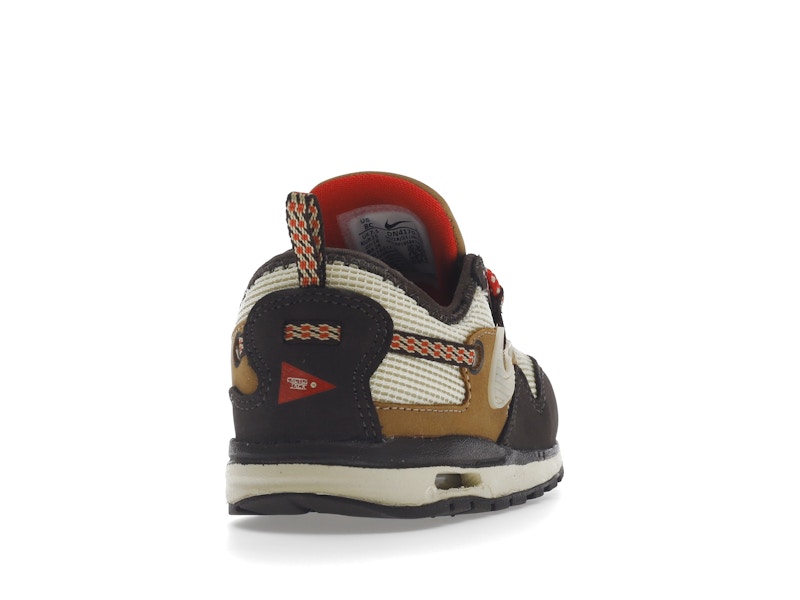 Nike Air Max 1 Travis Scott Cactus Jack Baroque Brown (TD) - Baroque Brown/Lemon Drop/Wheat/Chile Red - DN4170-200 - 29
