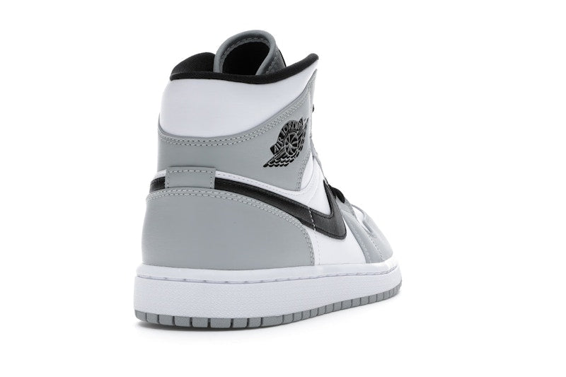 Air Jordan 1 Mid Light Smoke Grey - Light Smoke Grey/Black-White - 554724-092 - 29