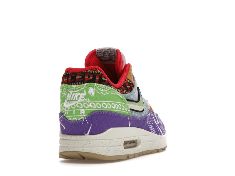 Nike Air Max 1 SP Concepts Denim Paisley - Wild Violet/Multi-Color-Sail - (Special Box) DN1803-500 - 29