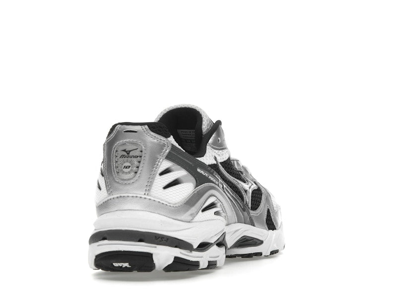 Mizuno Wave Rider 10 White Silver Black - vue 29