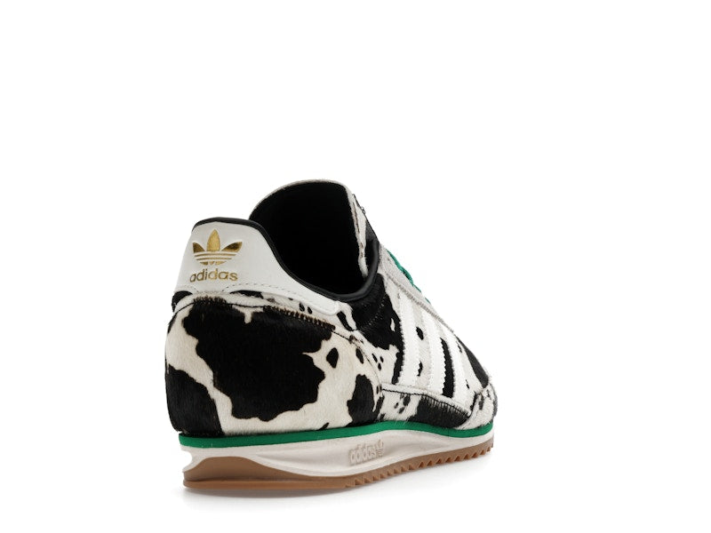 adidas SL 72 OG Cow Print Black White (Women's) - Core Black/Off White/Court Green - JR1639 - 29