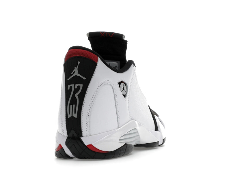 Air Jordan 14 Retro Black Toe (2024) - White/Varsity Red/Black/Metallic Silver - 487471-160 - 29