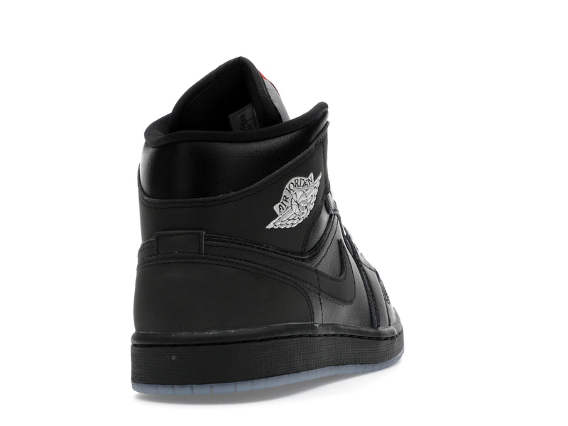 Air Jordan 1 Mid SE Black Metallic Reimagined - Black/Silver Metallic/University Red - HV5177-010 - 29