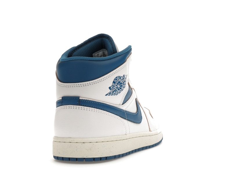 Air Jordan 1 Mid SE Industrial Blue - White/Sail/Industrial Blue - FN5215-141 - 29