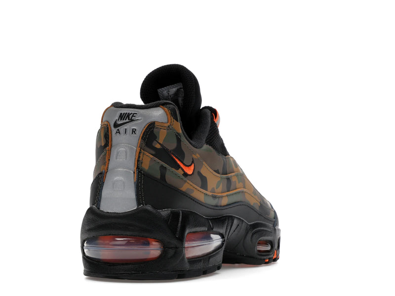 Nike Air Max 95 Safety Orange Camo - Black/Safety Orange/Metallic Silver/Golden Beige/Cargo Khaki - HQ1973-001 - 29