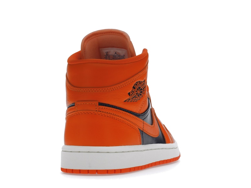 Air Jordan 1 Mid Orange Black (W) - Crimson Bliss/Rush Orange/Black/Sail - DM3381-600 - 29