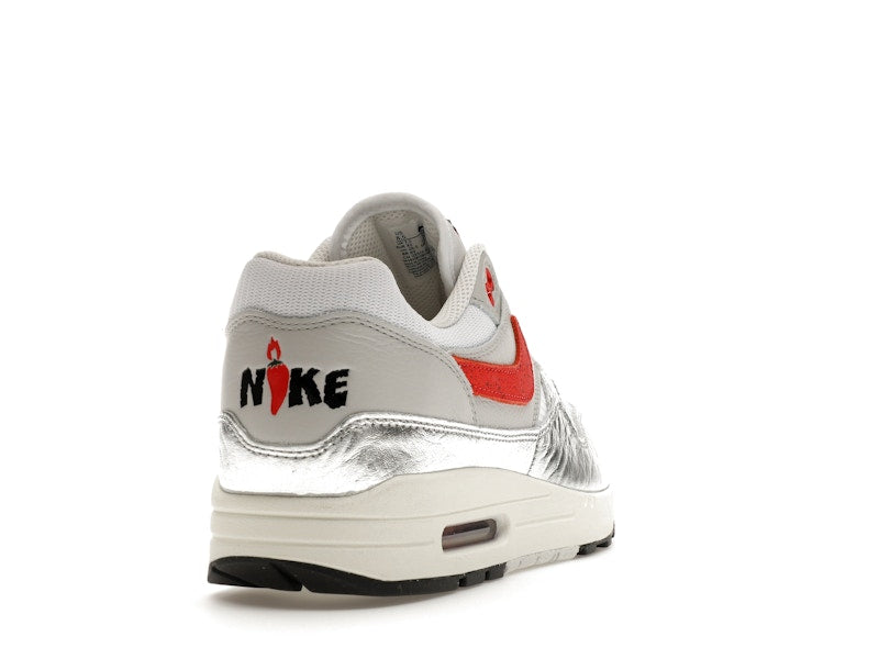 Nike Air Max 1 PRM SE Hot Sauce - White/Chile Red-Metallic Silver-Neutral Grey-Sail-Fir - HF7746-100 - 29