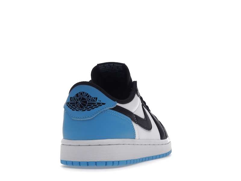 Jordan 1 Retro Low OG Black Dark Powder Blue (Women's) - vue 30